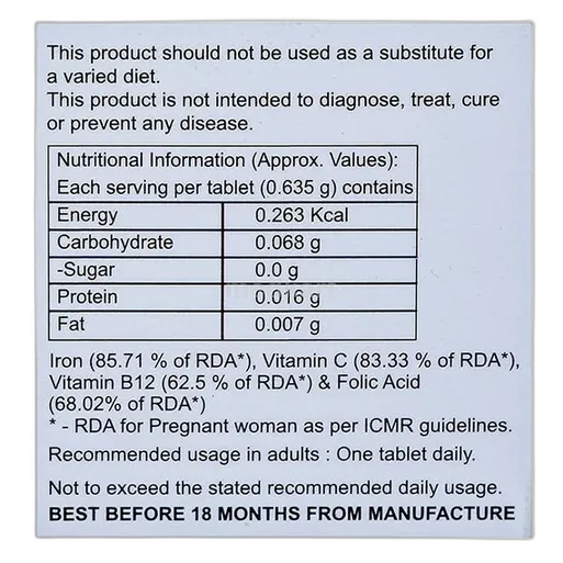 ironergy tablet 10's